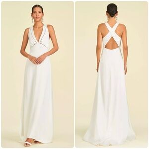 Sachin & Babi size 14 Astor pearl-embellished gown